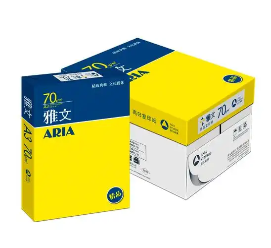 亚太森博 精品雅文 a3 复印纸 80g 500张/包 4包/箱