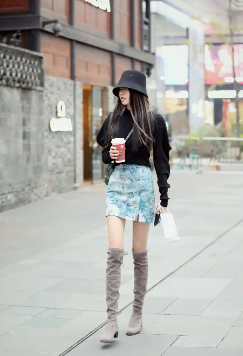 小个子穿"过膝靴" 有多美?记住这几招小技巧,每天出门不重样