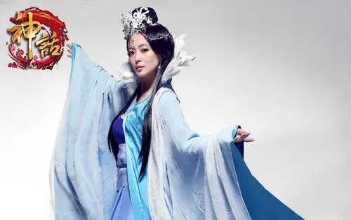 神话里面金喜善白衣飘飘好似仙女的图片_游戏壁纸_精品库