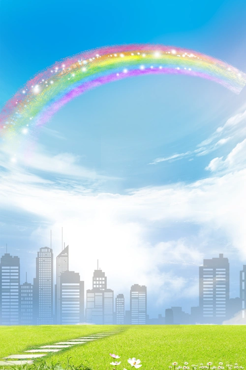 城市夜景黑色h5背景 (1)