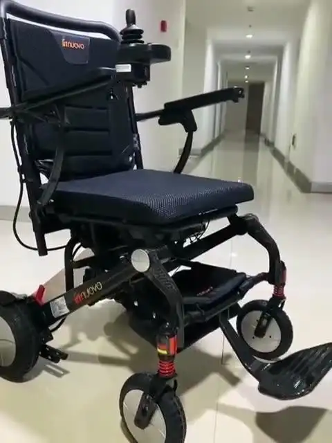 英洛华碳纤维电动轮椅智能全自动轻便折叠老年残疾人多功能代步车