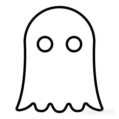 幽灵图标黑色插图平面样式简单图像插画-正版商用图片04msg4-摄图新