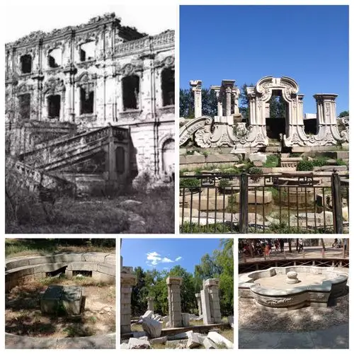 被烧毁后的圆明园