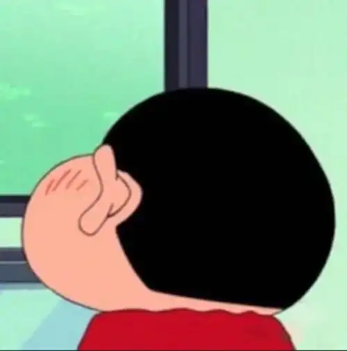 蜡笔小新同款侧脸