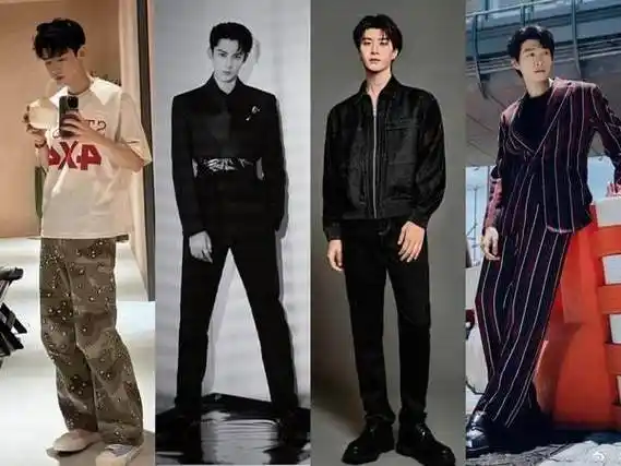 王鹤棣,魏大勋和白敬亭都是183,范丞丞则有185,全是大长腿.