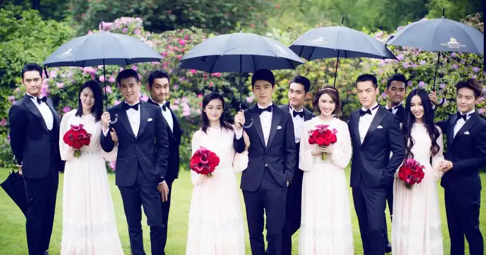 袁弘婚礼同款black tie礼服