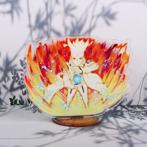 火影忍者周边大立牌亚克力动漫手办摆件 九尾鸣人