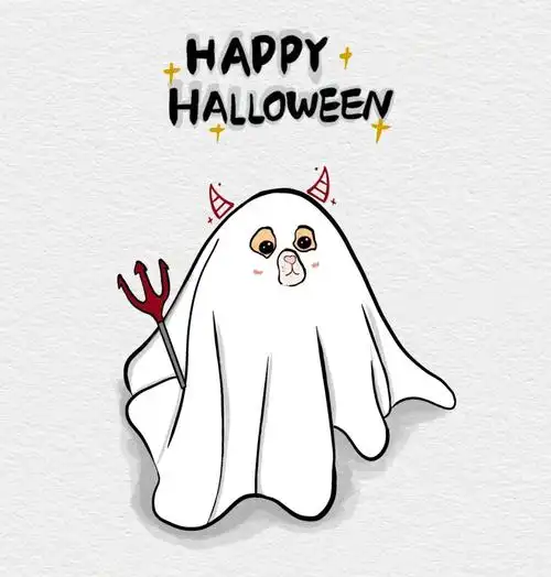 万圣节可爱鬼猫咪