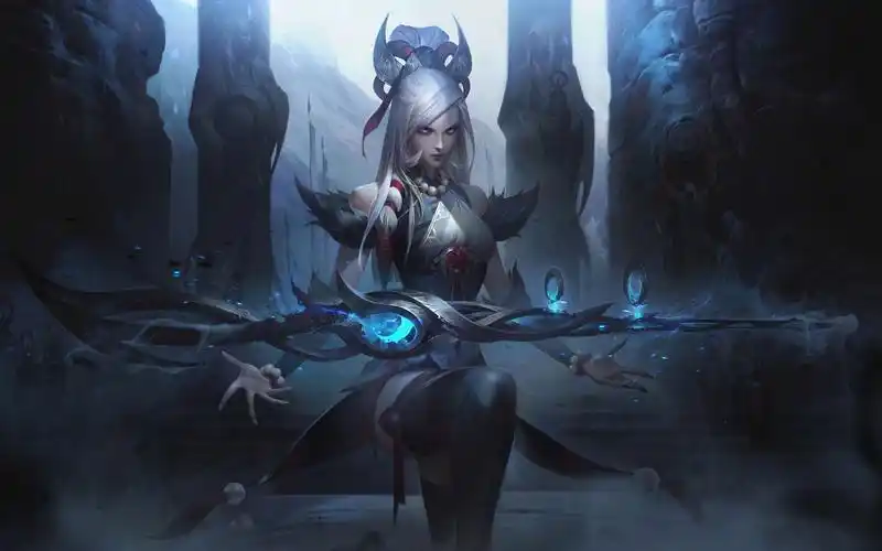 皮城女警凯特琳净雪之月皮肤浏览skinspotlight