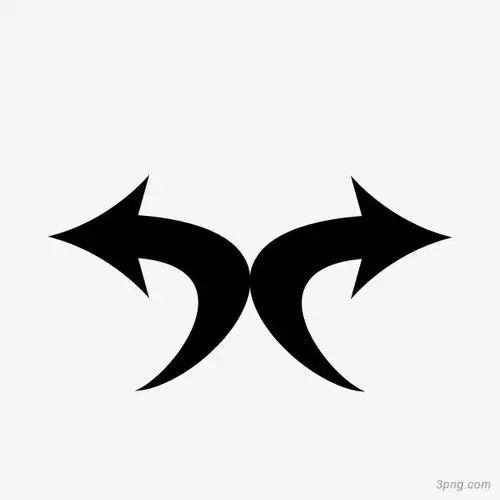 左右箭头图案png素材透明免抠图片图标元素