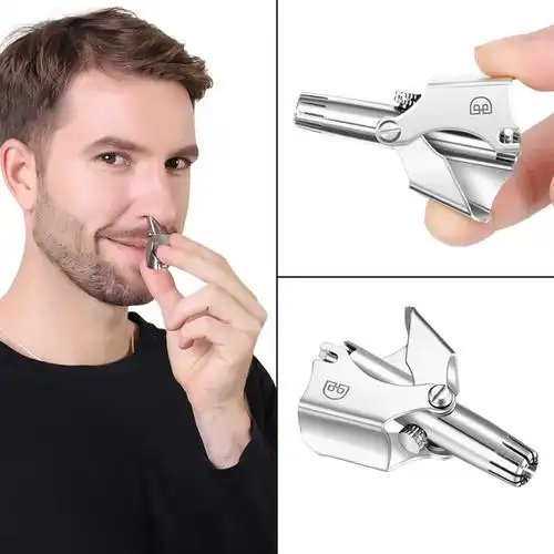 德国进口不锈钢可水洗手动鼻毛修剪器