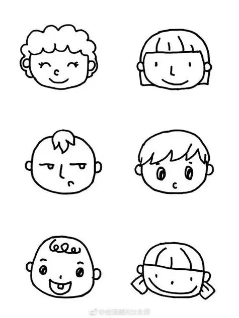 简笔画人物一笔画