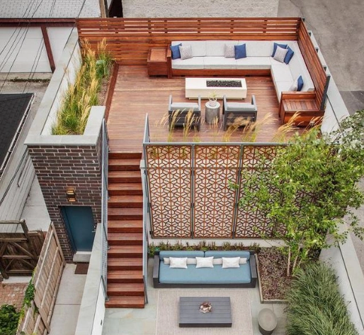 想在屋顶设计个小花园应该怎么设计呢