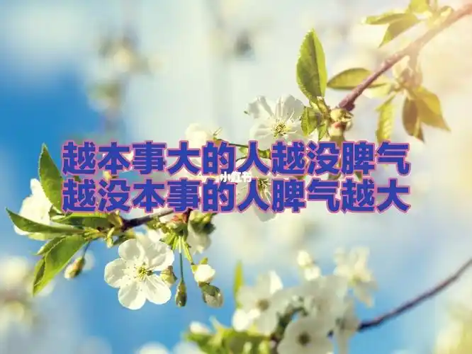 越本事大的越没脾气越没本事的脾气越大