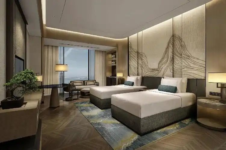 金海大酒店卧室现代简约卧室设计图片赏析