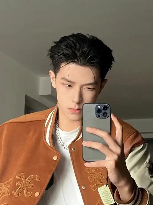 背头单眼皮的组合