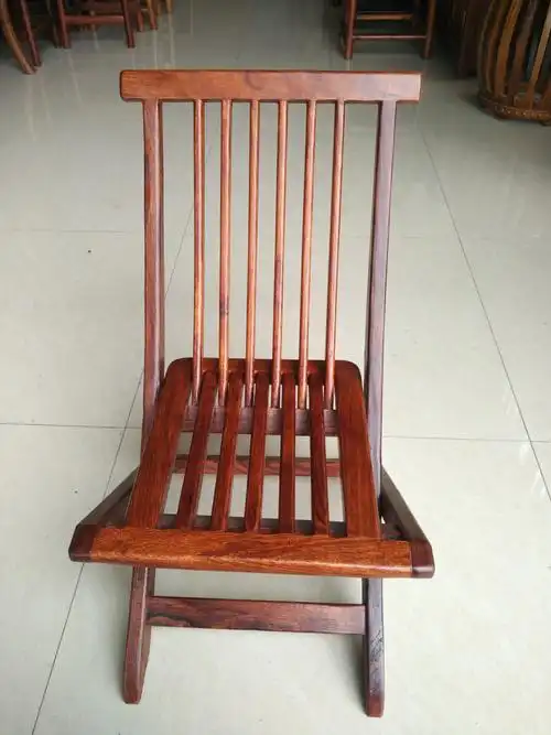 红木家具批发 非洲花梨木户外休闲椅子 仿古创意实木折叠椅 j14