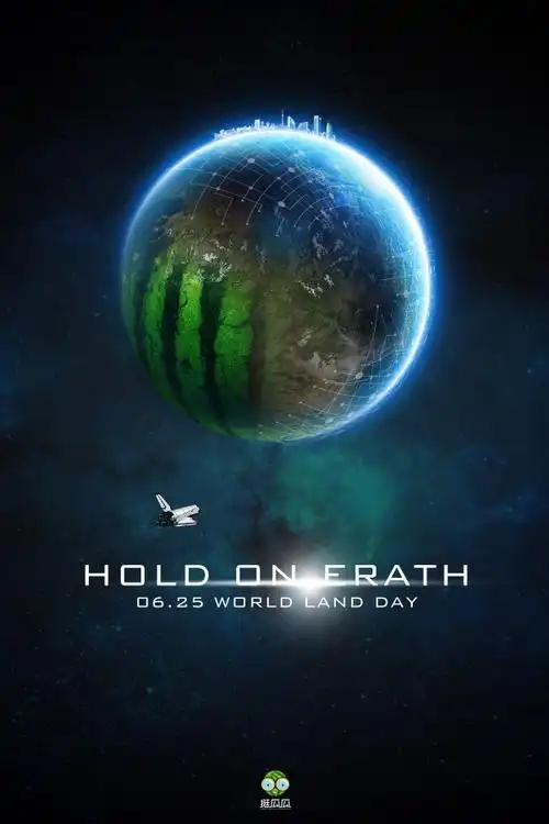 土地日公益海报设计ps