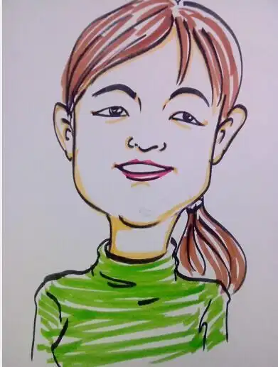 儿童画肖像画简笔画