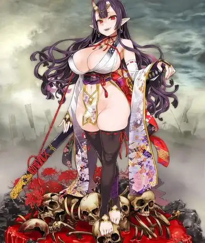 末那 朝凪氏原画 鬼娘 制作中