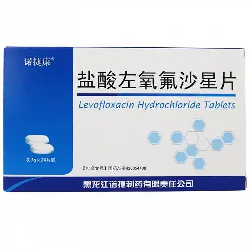 诺捷康 盐酸左氧氟沙星片 0.1g*24片
