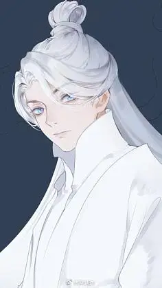 漫画风-花瓣网|陪你做生活的设计师 | 白发少女 冬夜