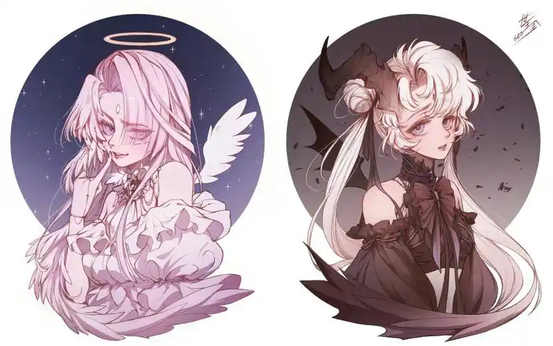 天使 恶魔 - 堆糖,美图壁纸兴趣社区