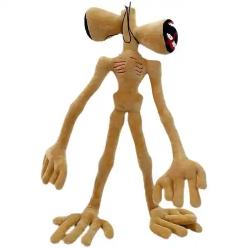 新款玩偶siren head公仔娃娃怪物汽迪人怪物 棕色汽笛人 现货 55cm