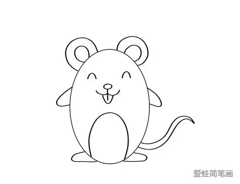 老鼠简笔画