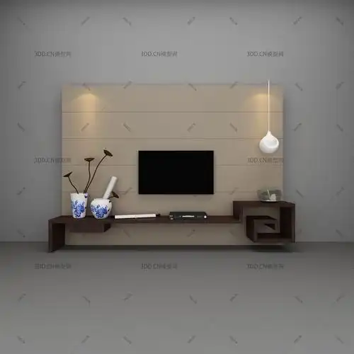电视背景墙3d模型3d模型下载