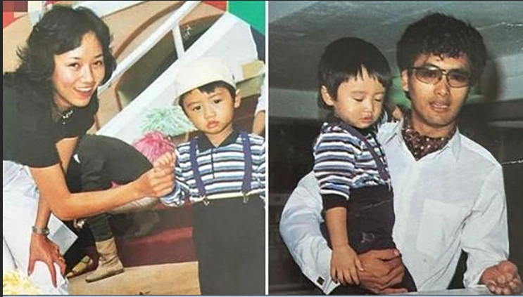 30年前周润发抱着谢霆锋合影,小霆锋哭鼻子,发哥买汽水哄他开心