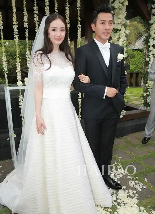 偷师杨幂,孙俪,徐若瑄,刘涛这些大肚新娘,怀著孕办婚礼照样美翻天!