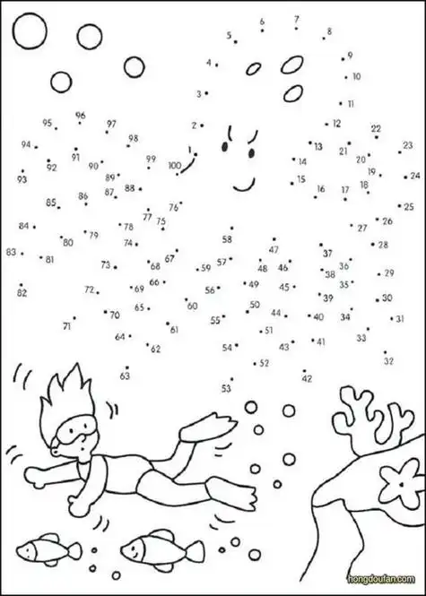 20以内数字连线简笔画下载