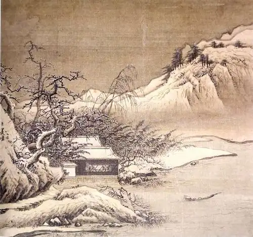 夏圭 雪堂客话图