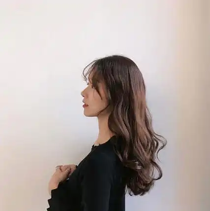 女生中长发 中长发卷发女 时髦女生卷发7