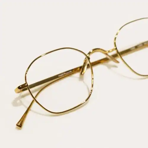 eyevan7285日本复古金丝边中古纯钛眼镜