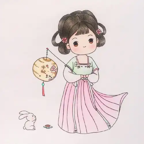 简笔画汉服简笔画汉服女孩