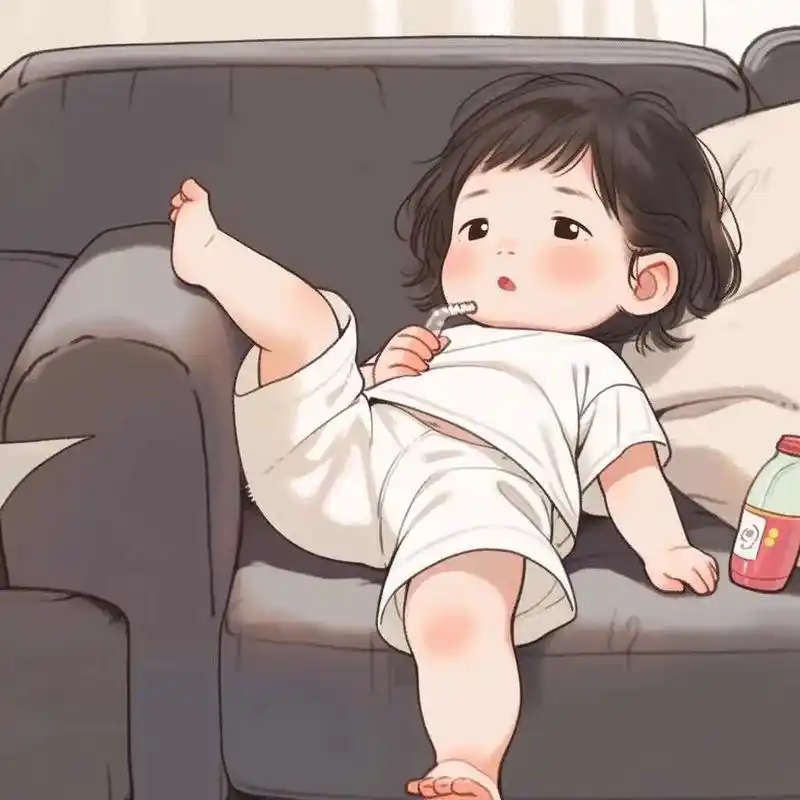 日常摆烂萌娃漫画头像无处安放的小jio萌化了