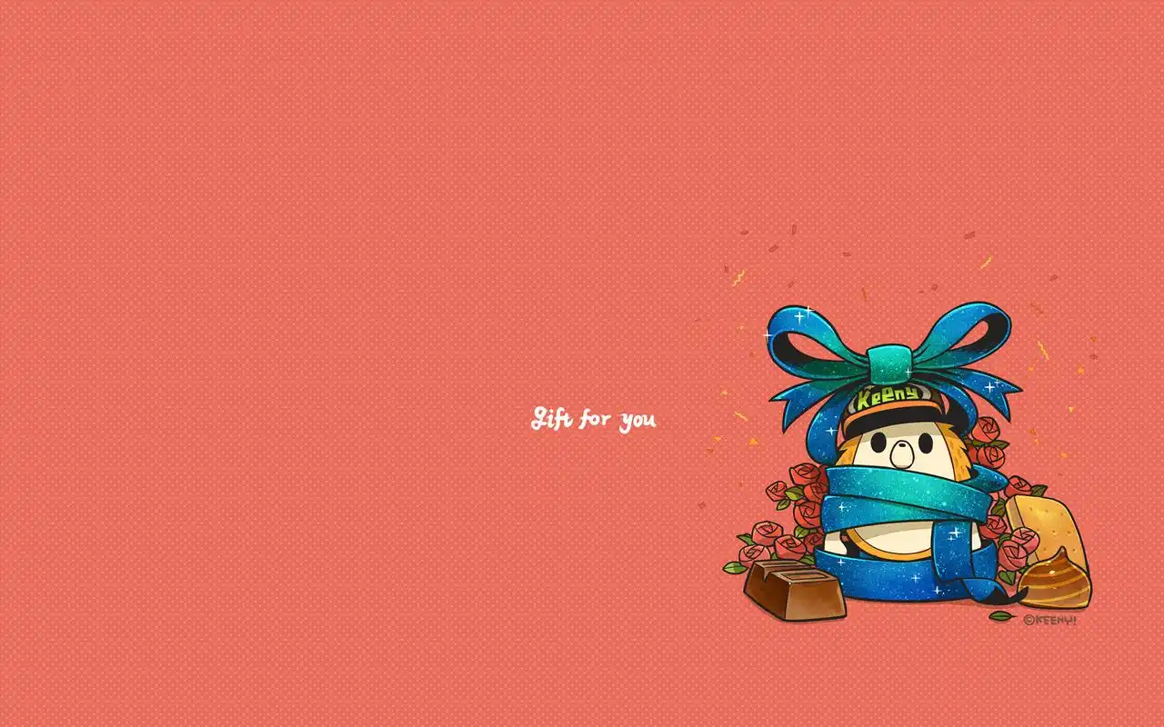 可爱keeny卡通高清桌面壁纸