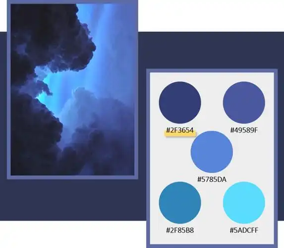 遇见色彩 | 静谧藏蓝色,沉静中的璀璨,流转着岁月不逝的雅致|配色