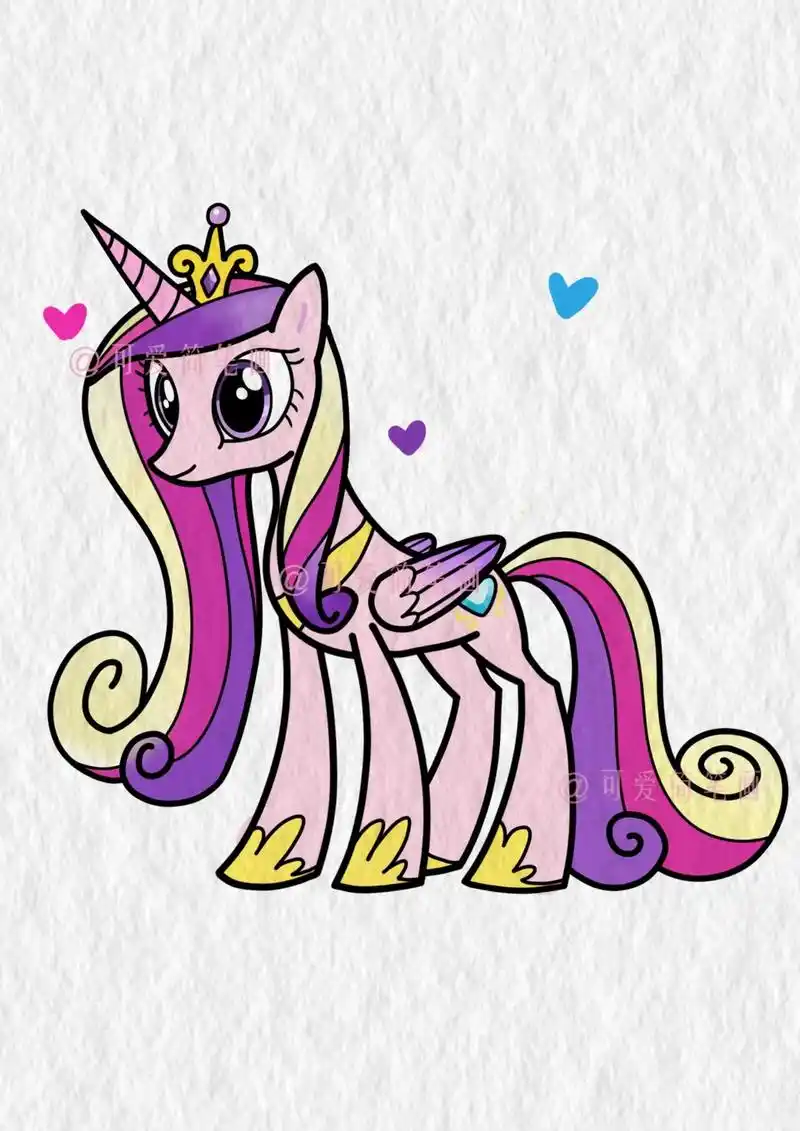 今天画美丽的音韵公主,喜欢的朋友快来画吧 - 抖音