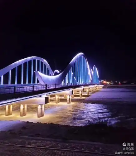 青海格尔木市夜色