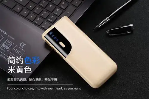 新款私模皮纹刀锋5节18650移动电源 3u手机充电宝 电量100%数显