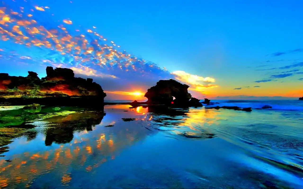 美丽,早晨,海滩,图片,壁纸,日常生活,壁纸美丽的早晨,在海滩壁纸