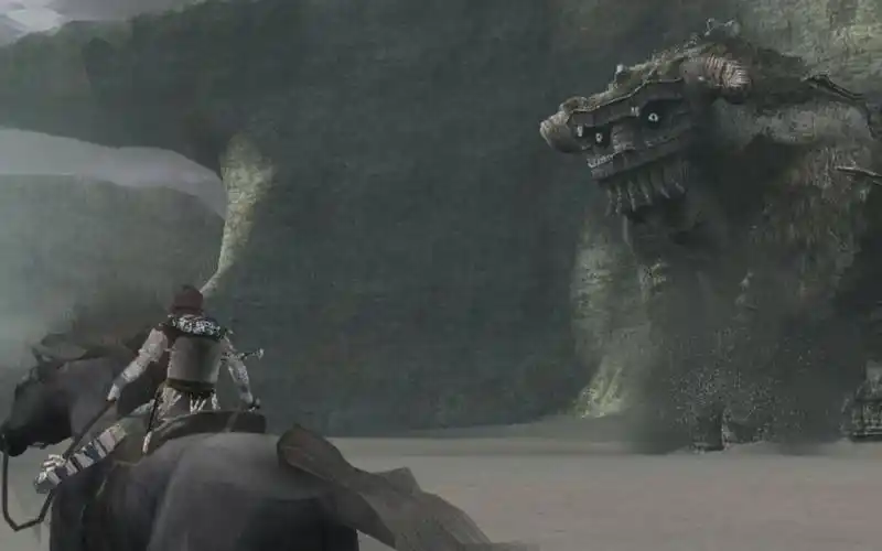 经典神作旺达与巨像第2巨像沙漠巨牛氂牛巨像