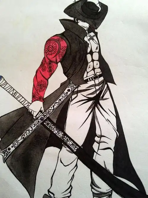 海贼王鹰眼简笔画教程