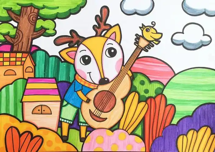 马克笔儿童画