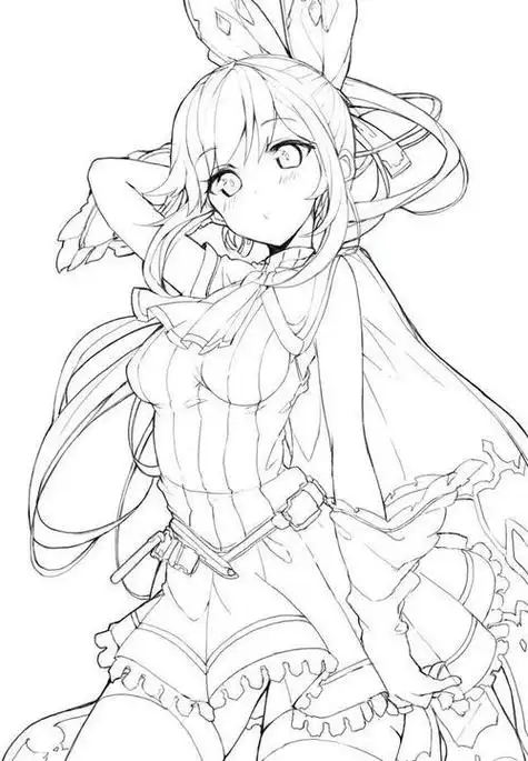 日漫少女简笔画步骤二次元女生简笔画头像日漫人物简笔画卡通动漫微信