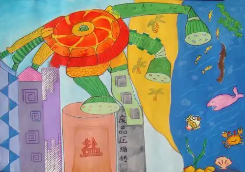 科学幻想画简笔画8k纸