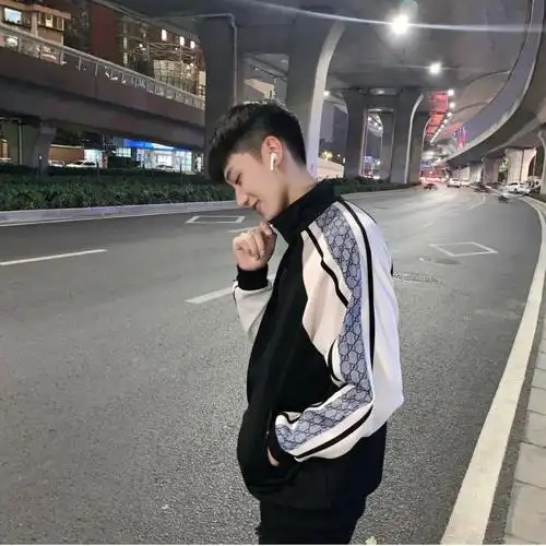 社会男外套精神小伙春秋百搭夹克上衣快手网红夹克